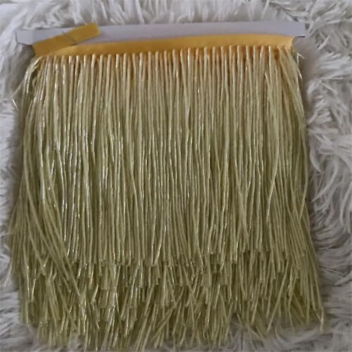 Fransenlampe mit Glasperlen, 15 cm, goldfarben, silberfarben, schwarz, 4,5 m von Generisch