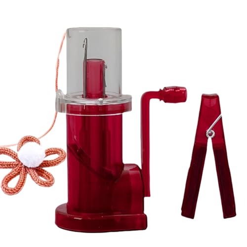 Französische Strickmaschine - Handspulenknittermaschine | Crafts Spool Stricker Weave Tools | Tragbares ABS+Edelstahl Haushaltsmühle Nähwerkzeug Für Sockenhut -Placemat -Namen Handwerksblocker von Generisch