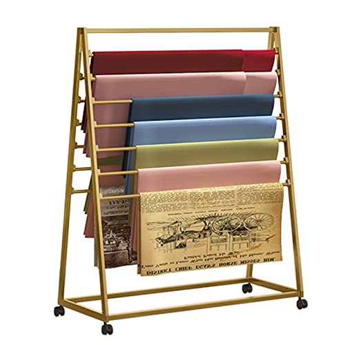 Freistehender Schalständer und Geschenkpapier-Aufbewahrungs-Organizer mit Rollen, doppelseitiges Ausstellungsregal für Einzelhandelsgeschäfte und Bastelräume Freistehender Schalständer und Geschenkpapier-Aufbewahrungs-Organizer mit Rollen, doppelseitiges Ausstellungsregal für Einzelhandelsgeschäfte und Bastelräume von Generisch