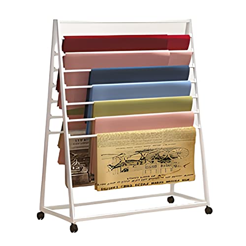 Freistehender Schalständer und Geschenkpapier-Aufbewahrungs-Organizer mit Rollen, doppelseitiges Ausstellungsregal für Einzelhandelsgeschäfte und Bastelräume Freistehender Schalständer und Geschenkpapier-Aufbewahrungs-Organizer mit Rollen, doppelseitiges Ausstellungsregal für Einzelhandelsgeschäfte und Bastelräume von Generisch