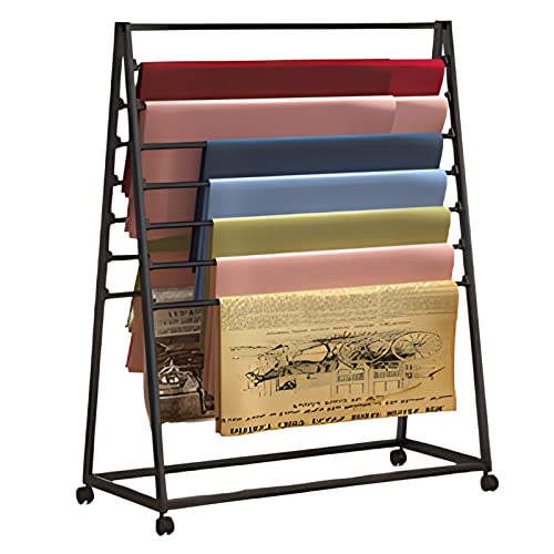 Freistehender Schalständer und Geschenkpapier-Aufbewahrungs-Organizer mit Rollen, doppelseitiges Ausstellungsregal für Einzelhandelsgeschäfte und Bastelräume Freistehender Schalständer und Geschenkpapier-Aufbewahrungs-Organizer mit Rollen, doppelseitiges Ausstellungsregal für Einzelhandelsgeschäfte und Bastelräume von Generisch