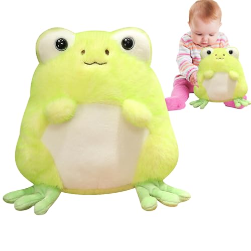 Frosch Stofftier Plüsch,Plüschfrosch für Kinder - Gefülltes Cartoon-Frosch-Wurfkissen-Spielzeug | Plüschstoff-Heimdekoration für Schlafzimmer, Spielzimmer, Kinderzimmer, Wohnzimmer, Couch Frosch Stofftier Plüsch,Plüschfrosch für Kinder - Gefülltes Cartoon-Frosch-Wurfkissen-Spielzeug | Plüschstoff-Heimdekoration für Schlafzimmer, Spielzimmer, Kinderzimmer, Wohnzimmer, Couch von Generisch