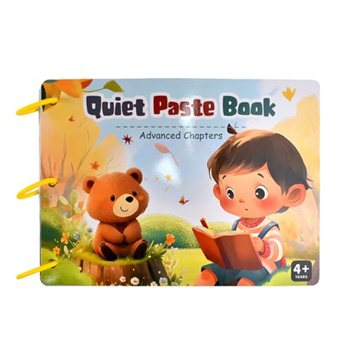 Frühes Lernaufkleberbuch, Learning Sticker Books for Kids - Sensorisches Spielzeug Animal Sticker Book Vorschulaktivität,Pädagogische Kinderhandwerk interaktives Kinderspielzeug für und Mädchen über 4 von Generisch