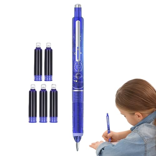 Füllfederhalter Ausziehbar, Leckdichter Schreibgerät, Ergonomischer 0,38 mm Füller Mit Ausfahrbarer Mittelspitze Für Schule, Büro, Zeichnen, Journaling Und Kunst von Generisch