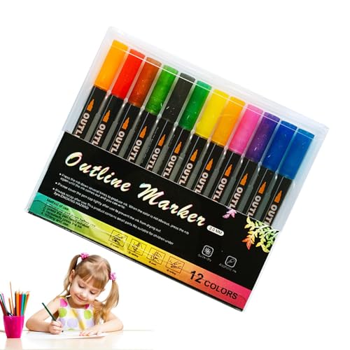 Funkelnde Filzstifte, Glitzermaler - Mehrzweck-Farbmarker, Kreative Filzstifte, Glitzermaler für Grußkarten, Poster, Zeichnungen Funkelnde Filzstifte, Glitzermaler - Mehrzweck-Farbmarker, Kreative Filzstifte, Glitzermaler für Grußkarten, Poster, Zeichnungen von Generisch