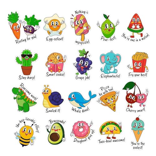 Funny Food Sticker - Animal Pun -Abziehbilder für Kinder Kreativität | Papierblätter mit 800 Stücken stationärer Kunstetiketten, Scrapbooking -Vorräte für Flaschen Laptops -Zeitschriften und mehr Funny Food Sticker - Animal Pun -Abziehbilder für Kinder Kreativität | Papierblätter mit 800 Stücken stationärer Kunstetiketten, Scrapbooking -Vorräte für Flaschen Laptops -Zeitschriften und mehr von Generisch