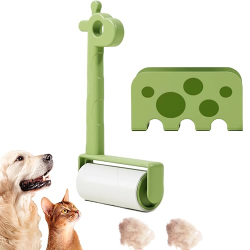Fusselrolle für Tierhaare – Wiederverwendbarer Fusselroller | klebrige Rasierbürste wiederverwendbarer Radiergummi mit Giraffen-Design | Haustierrad-Haarentferner | Katzen- und Hundehaarentferner für Fusselrolle für Tierhaare – Wiederverwendbarer Fusselroller | klebrige Rasierbürste wiederverwendbarer Radiergummi mit Giraffen-Design | Haustierrad-Haarentferner | Katzen- und Hundehaarentferner für von Generisch