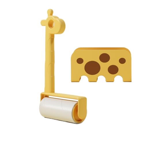 Fusselrollen – Klebriger Roller für Kleidung, extra Kleber, Tierhaarentferner, Giraffen-Design, wiederverwendbar, tragbar, Haustier-Fusselrollen, Rasierpinsel, Radiergummi für Auto, Bettwäsche, Wäsche Fusselrollen – Klebriger Roller für Kleidung, extra Kleber, Tierhaarentferner, Giraffen-Design, wiederverwendbar, tragbar, Haustier-Fusselrollen, Rasierpinsel, Radiergummi für Auto, Bettwäsche, Wäsche von Generisch