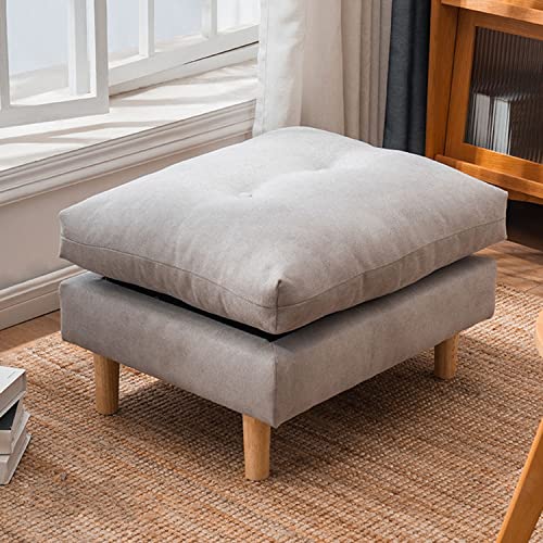 Fußhocker, rechteckiger Fußhocker, Fußstütze aus Fleecestoff, Ottomane mit rutschfesten Holzbeinen, Moderne rechteckige Fußhocker, Kleiner Tritthocker, Ottomane für Couch, Schreibtisch, Büro Fußhocker, rechteckiger Fußhocker, Fußstütze aus Fleecestoff, Ottomane mit rutschfesten Holzbeinen, Moderne rechteckige Fußhocker, Kleiner Tritthocker, Ottomane für Couch, Schreibtisch, Büro von Generisch
