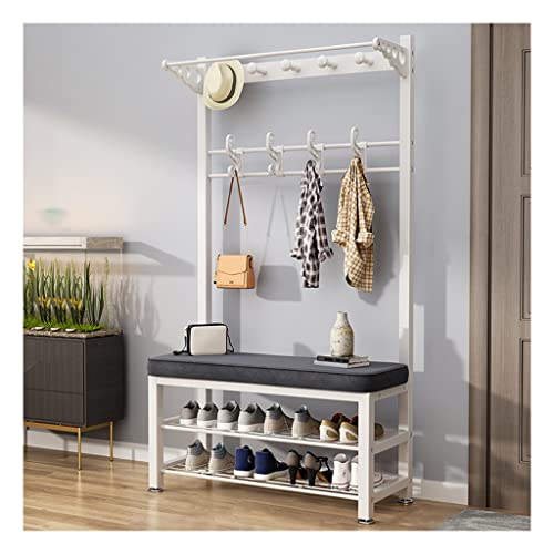 Garderobenständer – 4-in-1-Metall-Design für Eingangsbereich, Foyer, Schlammraum – mit Doppelhaken – einfache Montage Garderobenständer – 4-in-1-Metall-Design für Eingangsbereich, Foyer, Schlammraum – mit Doppelhaken – einfache Montage von Generisch