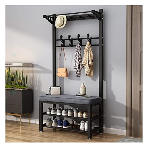 Garderobenständer – 4-in-1-Metall-Design für Eingangsbereich, Foyer, Schlammraum – mit Doppelhaken – einfache Montage Garderobenständer – 4-in-1-Metall-Design für Eingangsbereich, Foyer, Schlammraum – mit Doppelhaken – einfache Montage von Generisch