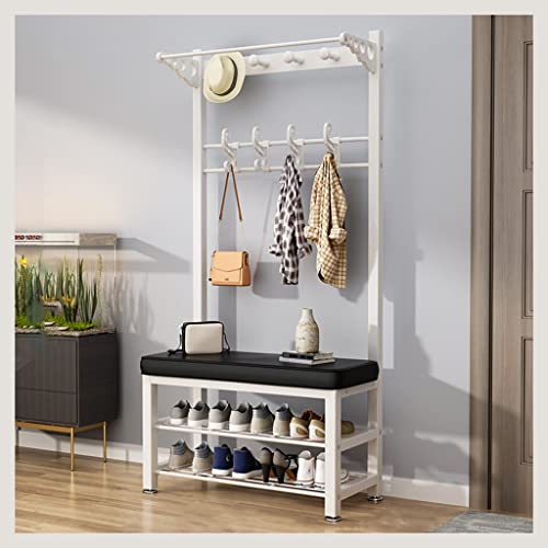 Garderobenständer – 4-in-1-Metall-Design für Eingangsbereich, Foyer, Schlammraum – mit Doppelhaken – einfache Montage Garderobenständer – 4-in-1-Metall-Design für Eingangsbereich, Foyer, Schlammraum – mit Doppelhaken – einfache Montage von Generisch