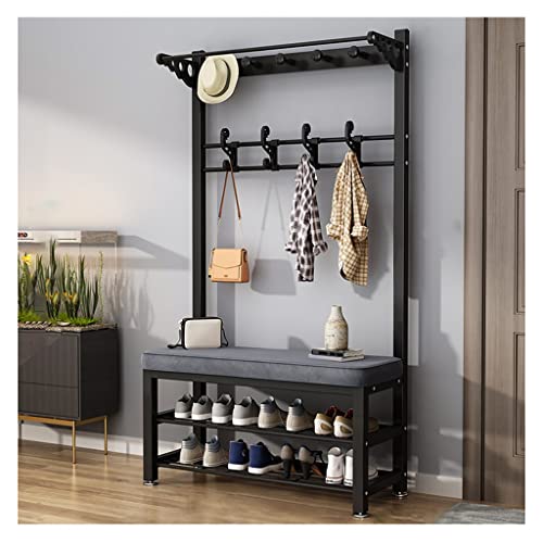 Garderobenständer – 4-in-1-Metall-Design für Eingangsbereich, Foyer, Schlammraum – mit Doppelhaken – einfache Montage Garderobenständer – 4-in-1-Metall-Design für Eingangsbereich, Foyer, Schlammraum – mit Doppelhaken – einfache Montage von Generisch