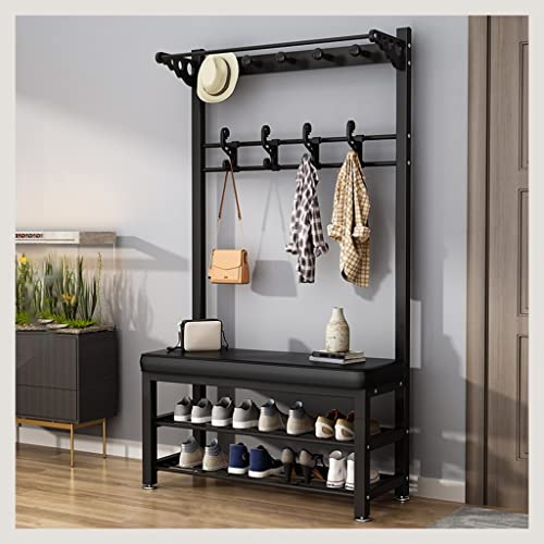 Garderobenständer – 4-in-1-Metall-Design für Eingangsbereich, Foyer, Schlammraum – mit Doppelhaken – einfache Montage Garderobenständer – 4-in-1-Metall-Design für Eingangsbereich, Foyer, Schlammraum – mit Doppelhaken – einfache Montage von Generisch
