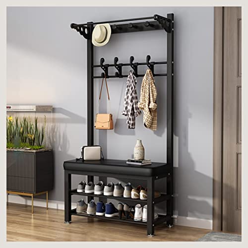 Garderobenständer – 4-in-1-Metall-Design für Eingangsbereich, Foyer, Schlammraum – mit Doppelhaken – einfache Montage Garderobenständer – 4-in-1-Metall-Design für Eingangsbereich, Foyer, Schlammraum – mit Doppelhaken – einfache Montage von Generisch