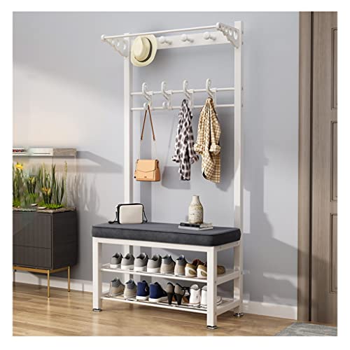 Garderobenständer – 4-in-1-Metall-Design für Eingangsbereich, Foyer, Schlammraum – mit Doppelhaken – einfache Montage Garderobenständer – 4-in-1-Metall-Design für Eingangsbereich, Foyer, Schlammraum – mit Doppelhaken – einfache Montage von Generisch