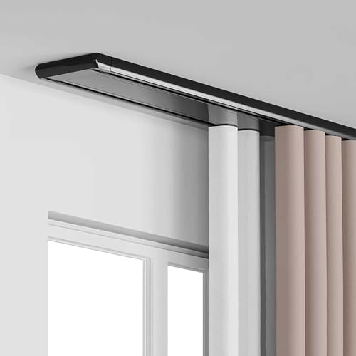 Gardinen Schienensystem Zweireihige Vorhangschiene Deckenbefestigung Aluminium 2-läufige Gardinenschiene 2.6m Gardinen Schienensystem Zweireihige Vorhangschiene Deckenbefestigung Aluminium 2-läufige Gardinenschiene 2.6m von Generisch