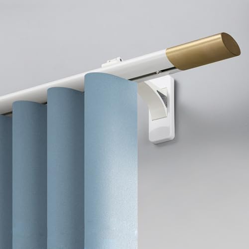 Gardinenschiene Metall Schieberschiene mit Rollhaken, 1-8 m lang für Wohnzimmer, ideal für Verdunkelungsvorhänge Gardinenschiene Metall Schieberschiene mit Rollhaken, 1-8 m lang für Wohnzimmer, ideal für Verdunkelungsvorhänge von Generisch