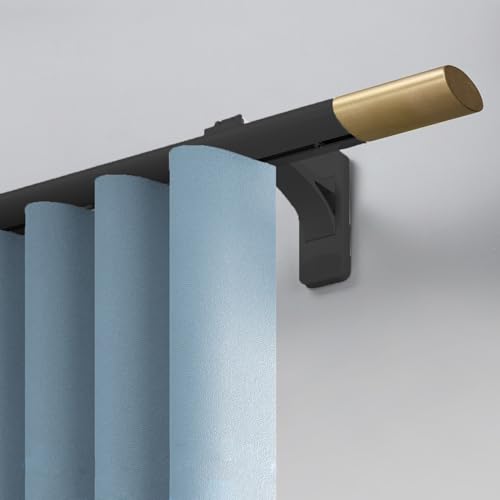 Gardinenschiene Metall Schieberschiene mit Rollhaken, 1-8 m lang für Wohnzimmer, ideal für Verdunkelungsvorhänge Gardinenschiene Metall Schieberschiene mit Rollhaken, 1-8 m lang für Wohnzimmer, ideal für Verdunkelungsvorhänge von Generisch