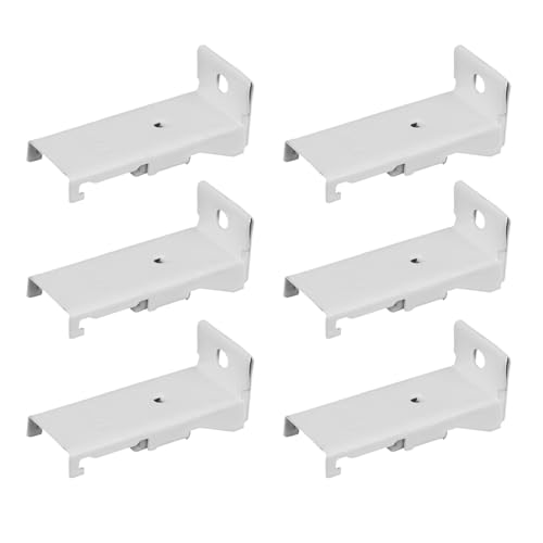 Gardinenstangen-Montagehalterungen, Gardinenhalter Für Aufsatzmontage, Flexibles Halterungsset als Zubehör für Gardinen an Fenstern und Türen Gardinenstangen-Montagehalterungen, Gardinenhalter Für Aufsatzmontage, Flexibles Halterungsset als Zubehör für Gardinen an Fenstern und Türen von Generisch