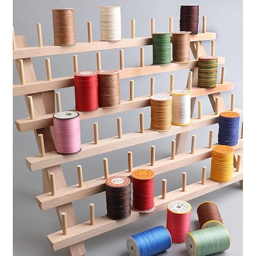 Garn-Organizer aus Holz mit Haken zum Aufhängen, platzsparende Aufbewahrungslösung zum Nähen, Quilten, Sticken, Haarflechten und Schmuckherstellung von Generisch