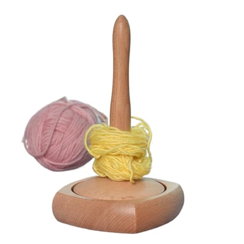 Garnhalter,Spulwerkzeug Für Weber | Rotierender Holz Garnhalter Für Weben Häkeln Stricken Hobby Studio Arbeitsplatz Zuhause Stickerei von Generisch