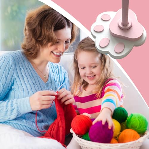 Garnknäuel Winder | Fadenwickler Mit Kugelform Im Katzenpfoten-Design - Manueller Tragbarer Für Handarbeiten Tufting Stricken Heimdekoration Frauen Männer Großeltern Garnknäuel Winder | Fadenwickler Mit Kugelform Im Katzenpfoten-Design - Manueller Tragbarer Für Handarbeiten Tufting Stricken Heimdekoration Frauen Männer Großeltern von Generisch