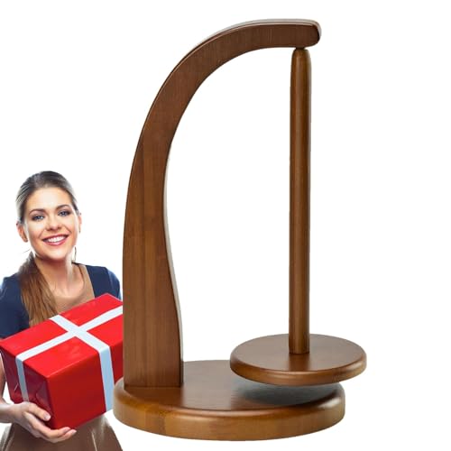 Garnknäuelhalter aus Holz, Spinner-Ständer zum Stricken und Häkeln, magnetischer Garnhalter, drehbarer Garnknäuel, Spindel-Garnhalter, für 2 Garnknäuel, für Liebhaber und Anfänger Garnknäuelhalter aus Holz, Spinner-Ständer zum Stricken und Häkeln, magnetischer Garnhalter, drehbarer Garnknäuel, Spindel-Garnhalter, für 2 Garnknäuel, für Liebhaber und Anfänger von Generisch