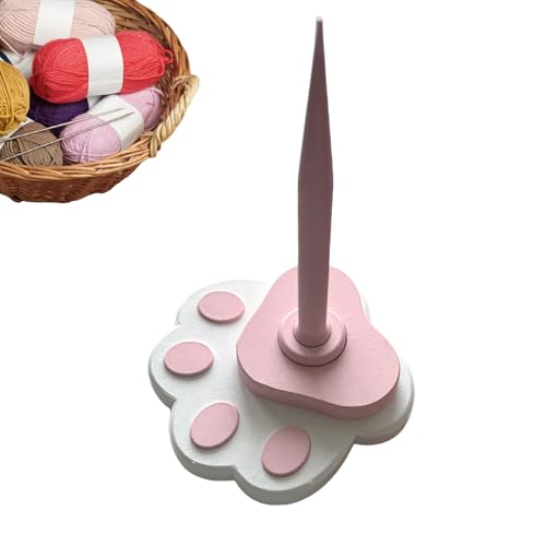 Garnwickler – Katzenpfoten-Design Garn Spinner – Tragbarer manueller Fadenorganizer für Heimdekoration, Stickerei, Basteln, Anfänger, Männer, Frauen, Großeltern von Generisch