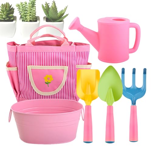 Garten-Set für Kinder, Gartenwerkzeug-Set für Kinder | 6 x Creative Thinking Garten-Set für Kinder - Sichere Gartengeräte Schaufel Rechen mit Tragetasche Garten-Set für Kinder, Gartenwerkzeug-Set für Kinder | 6 x Creative Thinking Garten-Set für Kinder - Sichere Gartengeräte Schaufel Rechen mit Tragetasche von Generisch