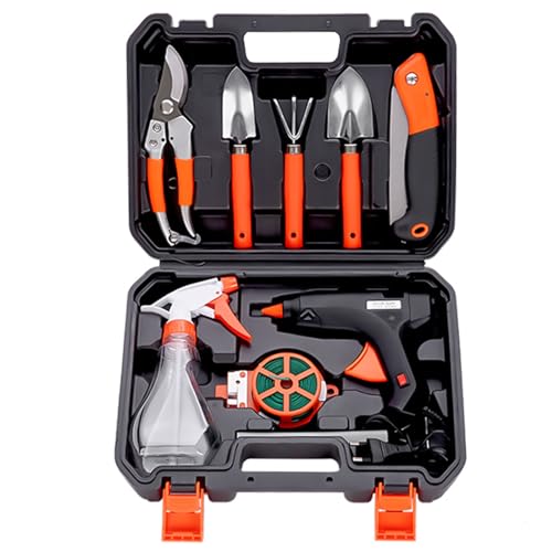 Gartengeräte-Set, tragbares Gartenset, Gartengerät für den Außenbereich, inklusive Sprühgerät, Gartenschere, Heckenschere, Klappsäge, Schaufel, Rechen usw Gartengeräte-Set, tragbares Gartenset, Gartengerät für den Außenbereich, inklusive Sprühgerät, Gartenschere, Heckenschere, Klappsäge, Schaufel, Rechen usw von Generisch