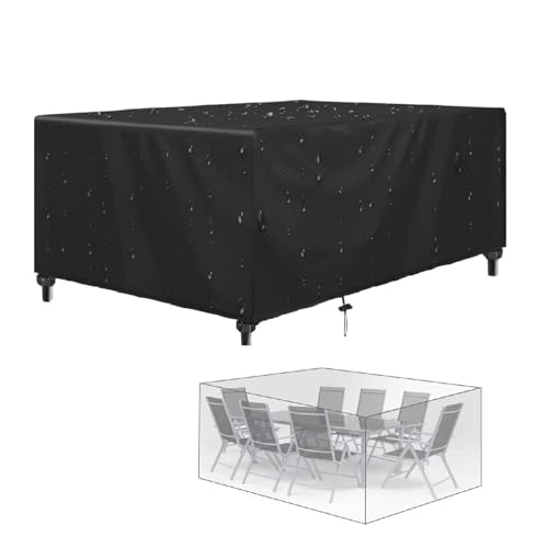 Gartenmöbel-Abdeckung, 265 x 245 x 75 cm, 600D-Stoff, für Tisch und Stuhl, wasserdicht, windabweisend, Terrassenabdeckung für Gartenmöbel-Sets Gartenmöbel-Abdeckung, 265 x 245 x 75 cm, 600D-Stoff, für Tisch und Stuhl, wasserdicht, windabweisend, Terrassenabdeckung für Gartenmöbel-Sets von Generisch