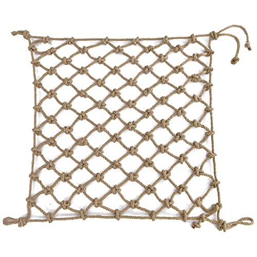 Gartenpflanzen-Stütznetz – Juteseil für Kletterpflanzen, Balkonspalier und Wanddekoration, mehrere (10 mm-10 cm, 3 x 3 m) von Generisch