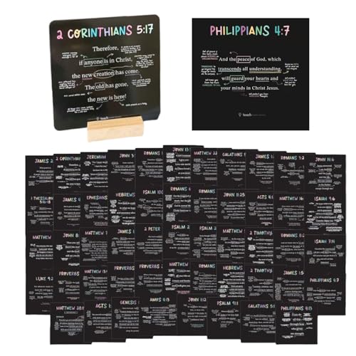 Gebetskarten - Affirmationskarten Mit Bibelversen 52 Karten Inklusive Holzständer | Stärkende Hilfsmittel Für Bibelstudien Geschenk Für Freunde Und Familie Gebetskarten - Affirmationskarten Mit Bibelversen 52 Karten Inklusive Holzständer | Stärkende Hilfsmittel Für Bibelstudien Geschenk Für Freunde Und Familie von Generisch