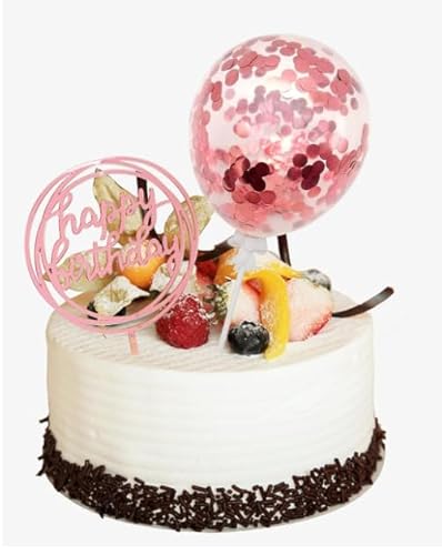 Geburtstagstortendekoration, 13 Stück, Cupcake-Topper mit roségoldenen Papierfächern, Konfetti-Ballon, Sterne, Feuerwerk, Kuchenaufsätze für Roségold-Themenparty, Kuchenaufsatz-Set Geburtstagstortendekoration, 13 Stück, Cupcake-Topper mit roségoldenen Papierfächern, Konfetti-Ballon, Sterne, Feuerwerk, Kuchenaufsätze für Roségold-Themenparty, Kuchenaufsatz-Set von Generisch