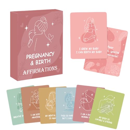 Geburtsvorbereitung Affirmationskarten für die Geburt - 50 Karten Mit Stärkenden Sprüchen Für Mütter | Zur Förderung Von Achtsamkeit Und Motivation Für Schwangere Erwachsene Eltern Geburtsvorbereitung Affirmationskarten für die Geburt - 50 Karten Mit Stärkenden Sprüchen Für Mütter | Zur Förderung Von Achtsamkeit Und Motivation Für Schwangere Erwachsene Eltern von Generisch