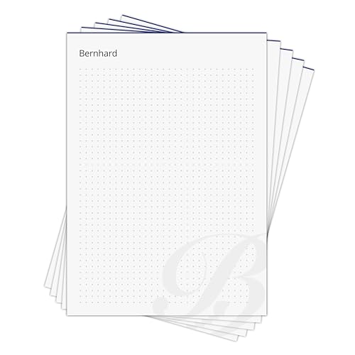 Gedankenblock Bernhard - personalisiertes Geschenk für Bernhard - 5 x Notizblock DIN A5 mit je 50 Blatt für 250 Gedanken in Geschenkbox von Generisch