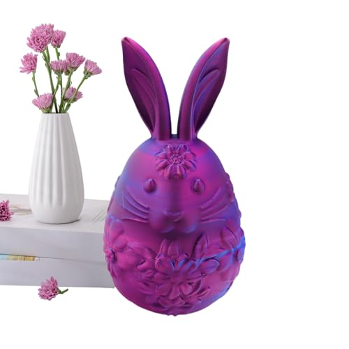 Gedruckte Ostereier, dekorative Ostereier - Tragbare 3D -gedruckte kleine Haseneier - Leere Osterspielzeug, Tierzappwerksspielzeug, Osterkorb Stuffers, Osterhome Desk Decor für Kinder Gedruckte Ostereier, dekorative Ostereier - Tragbare 3D -gedruckte kleine Haseneier - Leere Osterspielzeug, Tierzappwerksspielzeug, Osterkorb Stuffers, Osterhome Desk Decor für Kinder von Generisch