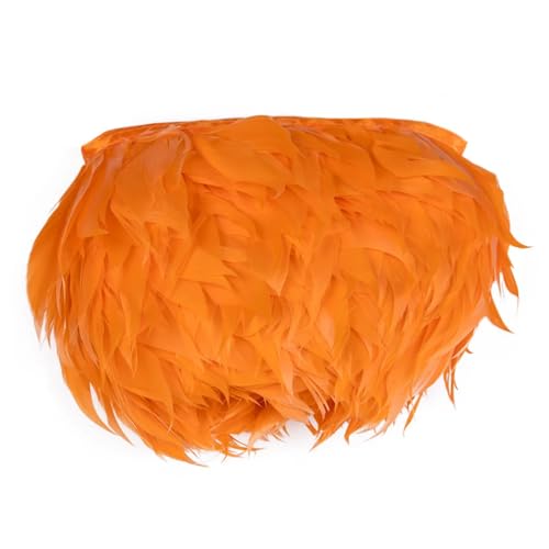 Gefärbtes Spitzenband mit Federborten, Hochzeitskleid, Nähzubehör, Federn, 10,2 - 15,2 cm, Orange, 1 m Gefärbtes Spitzenband mit Federborten, Hochzeitskleid, Nähzubehör, Federn, 10,2 - 15,2 cm, Orange, 1 m von Generisch