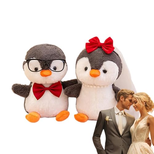 Gefüllter Pinguin -Plüsch, Pinguin -Stofftiere | Paarpuppe Set Von 2 - Plüsch Pinguin Stoffed Animals Schlafenszeit Puppenspielzeug Für Mädchen Kinder Geburtstag Weihnachten von Generisch