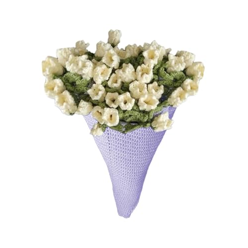 Gehäkelte Blumen Decken für Sofa Rose Bouquet Kuscheldecke Kinderdecke Häkelblumen Künstliche Outdoor Tischdecke Rund Geburtstagsgeschenke Bridesmaid Gift Häkelfans 80x80 von Generisch