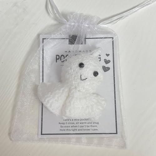 Gehäkeltes Panda-Plüschtier, Gehäkeltes Panda-Stofftier - Kuscheltiere Plüsch Panda,Handgefertigtes entzückendes Panda-Häkeltier mit Grußkarte und Organzabeutel für Weihnachten, Geburtstag, Erntedankf Gehäkeltes Panda-Plüschtier, Gehäkeltes Panda-Stofftier - Kuscheltiere Plüsch Panda,Handgefertigtes entzückendes Panda-Häkeltier mit Grußkarte und Organzabeutel für Weihnachten, Geburtstag, Erntedankf von Generisch
