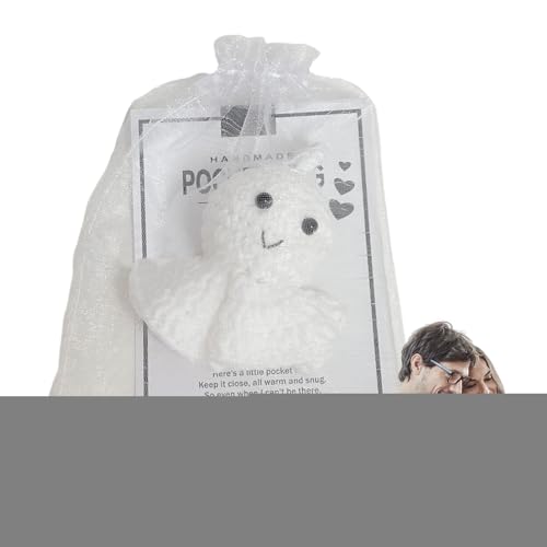 Gehäkeltes Panda-Plüschtier, Gehäkeltes Panda-Stofftier - Süße Panda-Plüschtiere,Handgefertigtes entzückendes Panda-Häkeltier mit Grußkarte und Organzabeutel für Weihnachten, Geburtstag, Erntedankfest Gehäkeltes Panda-Plüschtier, Gehäkeltes Panda-Stofftier - Süße Panda-Plüschtiere,Handgefertigtes entzückendes Panda-Häkeltier mit Grußkarte und Organzabeutel für Weihnachten, Geburtstag, Erntedankfest von Generisch