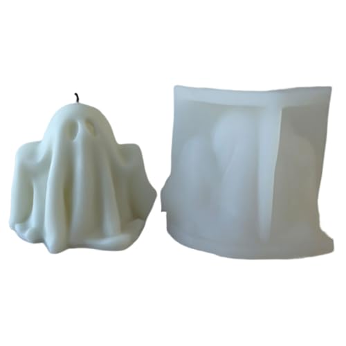 Geister-Kerzenform - 3D-Halloween-Silikonform | Kerzengießformen | Für DIY-Seife, Harzkunst, Aromatherapie & Gruselige Wohnkultur, Leichtes Entformen für Perfekte Bastelarbeiten Jedes Geister-Kerzenform - 3D-Halloween-Silikonform | Kerzengießformen | Für DIY-Seife, Harzkunst, Aromatherapie & Gruselige Wohnkultur, Leichtes Entformen für Perfekte Bastelarbeiten Jedes von Generisch
