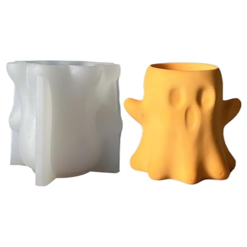 Geister Silikonform - Geisterförmige Kerzenwachsform - Halloween Epoxy Gießform Für Düfte Kunsthandwerk Seife Gips Zement Zierguss Wohnaccessoires von Generisch