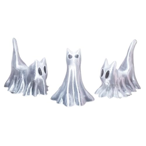 Geister Statue - Kompakte Geisterkatzen Figur Für Tisch,Deko Figur Für Zuhause, Büro Und Café, Halloween Dekoration Wohnzimmer Geister Statue - Kompakte Geisterkatzen Figur Für Tisch,Deko Figur Für Zuhause, Büro Und Café, Halloween Dekoration Wohnzimmer von Generisch