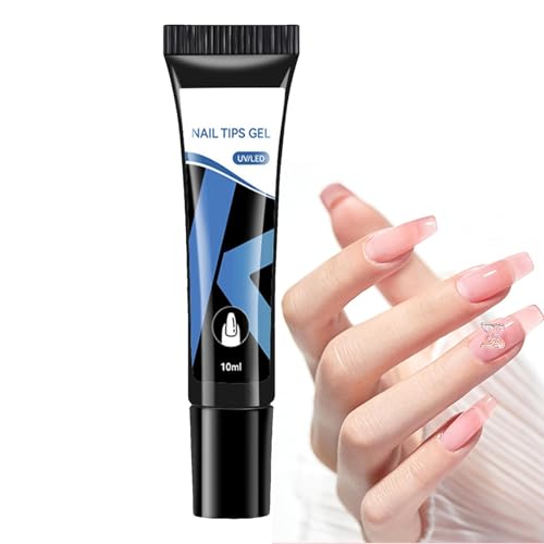 Gel-Nagellack – Basislack aus extra starkem Kleber und Aufbaugel | Multifunktions-Nagelbasis, langlebige Tipps für künstlerisches Design für Frauen, Mädchen von Generisch