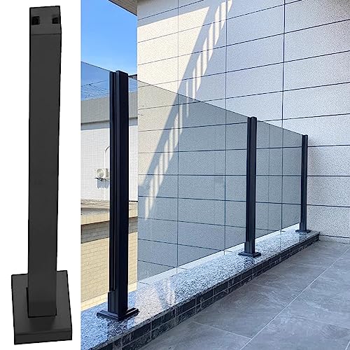 Geländer-Set für Balustradenpfosten und Klemmen aus Glas, stabile Unterstützung für Treppengeländer im Innen- und Außenbereich, perfekt für Terrasse, Garten und Flurgeländer Geländer-Set für Balustradenpfosten und Klemmen aus Glas, stabile Unterstützung für Treppengeländer im Innen- und Außenbereich, perfekt für Terrasse, Garten und Flurgeländer von Generisch