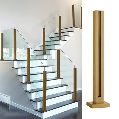 Geländer-Set für Glasgeländer, Bodenmontage, Geländer-Set für Treppen, Veranda, Balkon, Deck, Terrasse - Ende/Mitte/90° Eckbaluster-Klemme Geländer-Set für Glasgeländer, Bodenmontage, Geländer-Set für Treppen, Veranda, Balkon, Deck, Terrasse - Ende/Mitte/90° Eckbaluster-Klemme von Generisch