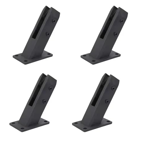 Geländer-Zapfen aus 304 Edelstahl, schwarz, 4 Stück, Pool-Zaun-Klemme für Stufen, Balkone, Decks und Treppen – für Zuhause, Garten, Geländerpfosten Geländer-Zapfen aus 304 Edelstahl, schwarz, 4 Stück, Pool-Zaun-Klemme für Stufen, Balkone, Decks und Treppen – für Zuhause, Garten, Geländerpfosten von Generisch